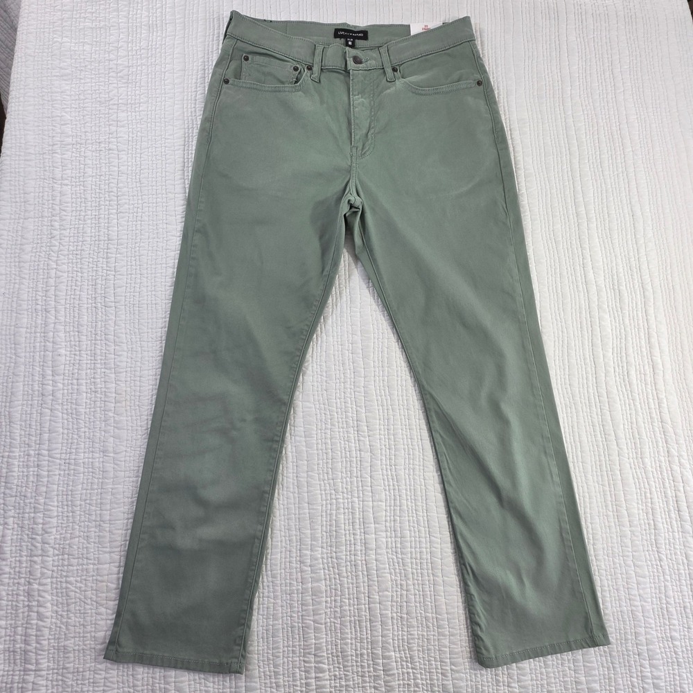 Lucky Brand 223 Straight Advanced Stretch Pants Sage Green Mens 33x30 New w Tags